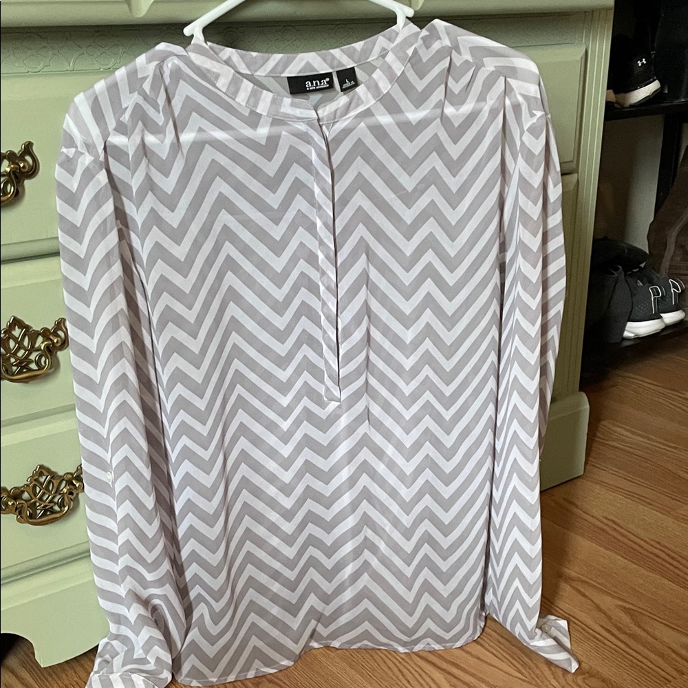 Chevron Sheer Top